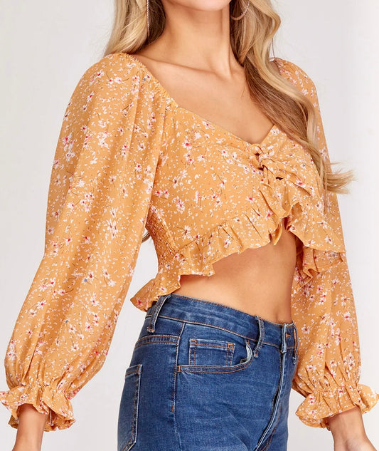 Off The Shoulder Floral Top