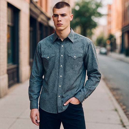 Country outfitter Mens pearl snap shirt
