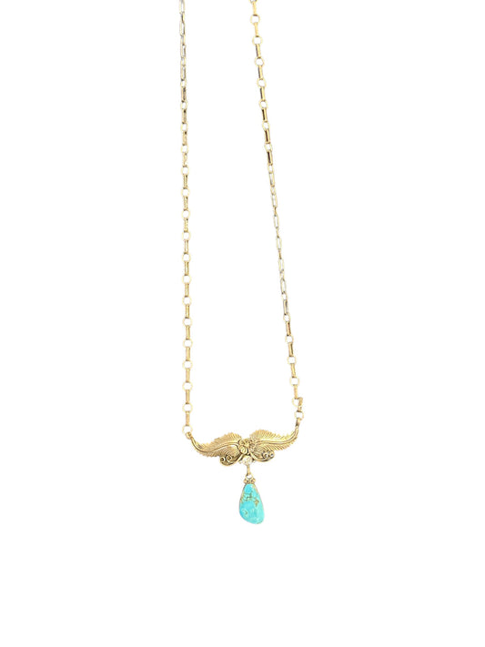 Soaring Turquoise Sterling Silver Necklace