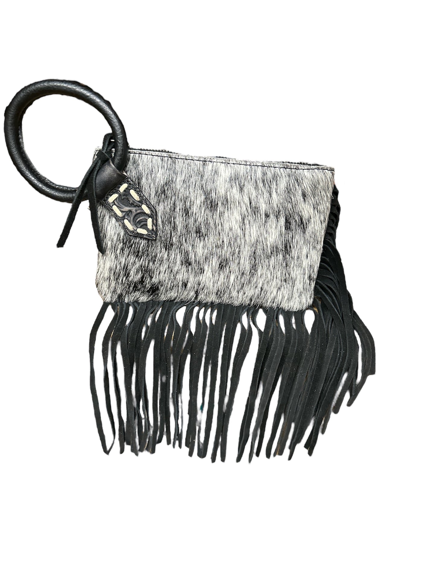 Trinity Ranch cowhide clutch