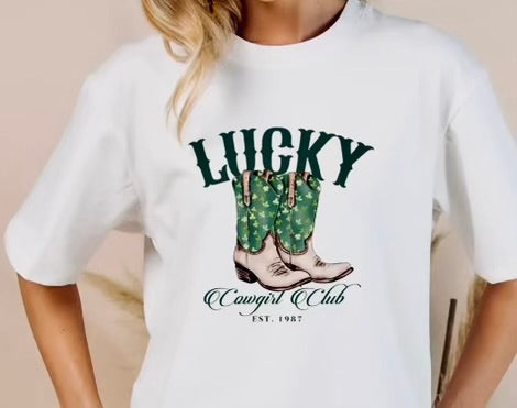 Lucky Cowgirl club tee