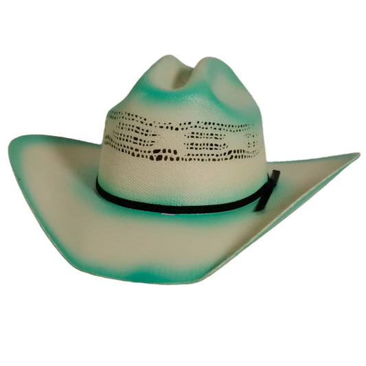 American Hat Makers Olivia Turquoise Straw
