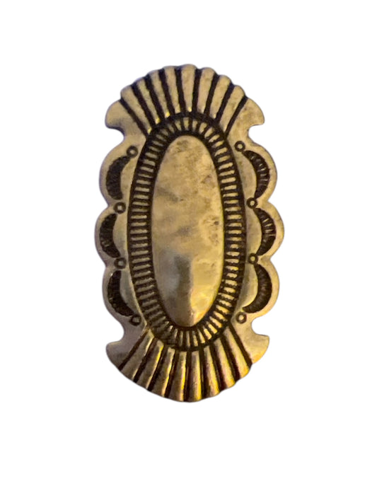 Large Silver Concho Ring