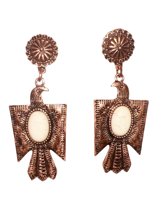 Bronze Thunderbird earrings