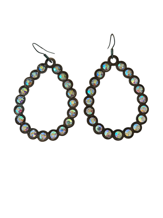 Bronze rodeo earrings