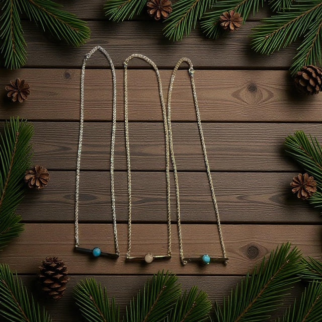 18 karat gold & stainless steel necklaces