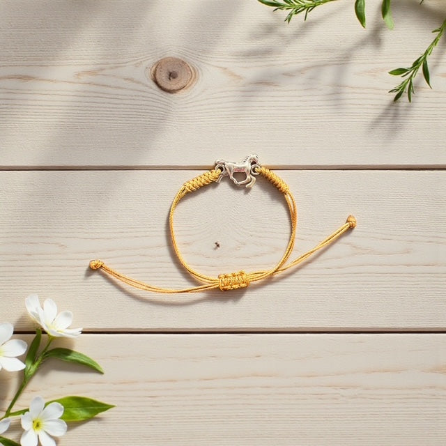 tan horse ajustable bracelet
