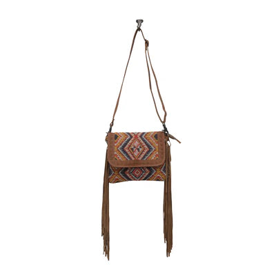 Myra Olive Cubes Small & Crossbody Bag