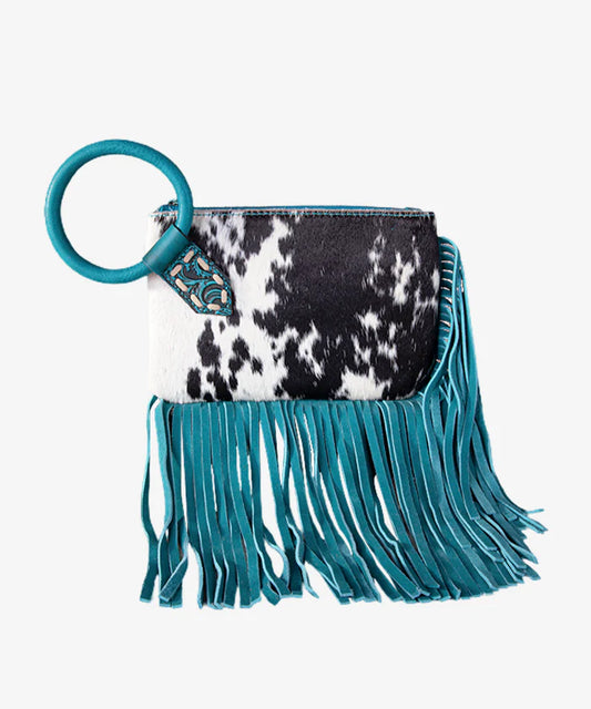Trinity Ranch cowhide clutch