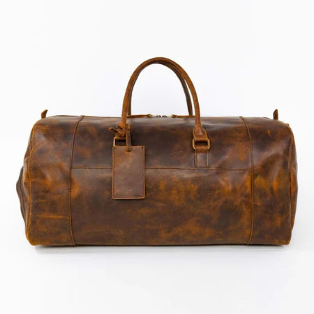 Weekender duffle with shoe compartment