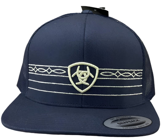 Ariat navy blue snapback