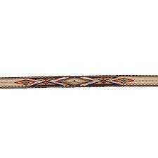 Twister Tan Aztec Ribbon with tassel hat band