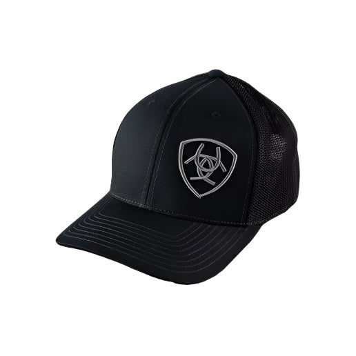 Ariat Men's Solid Black Corner Logo