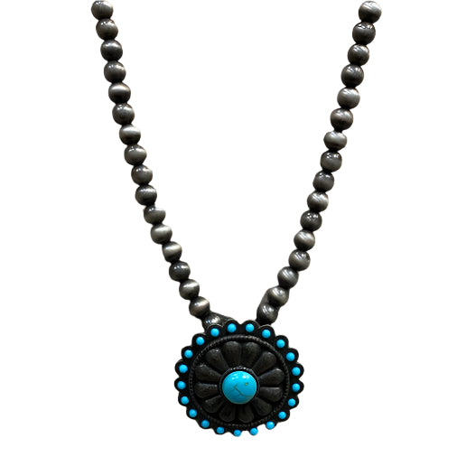 Navajo Pearl Circle Necklace