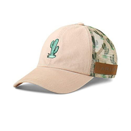 ARIAT Ladies Pink Cactus Ponyflow Hat