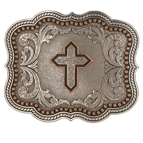Nocona Copper Cross Belt Buckle