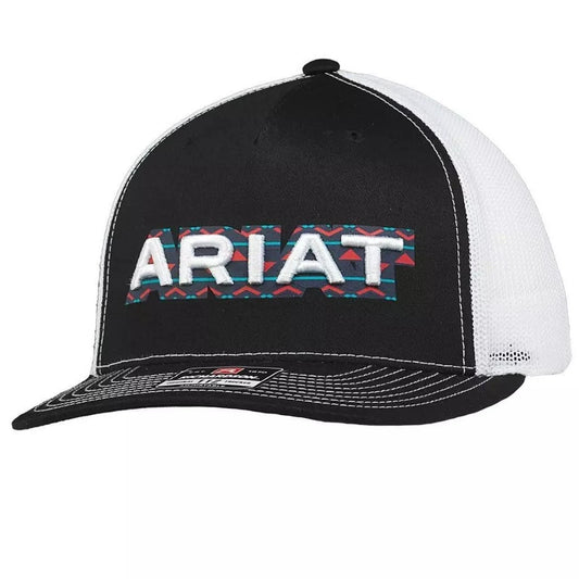 Ariat Men’s Embroidered Black Aztec Cap