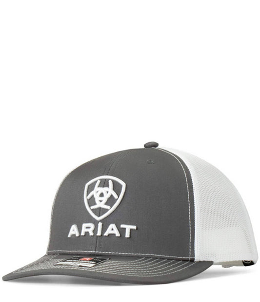 ARIAT Men’s Gray/White Shield Cap