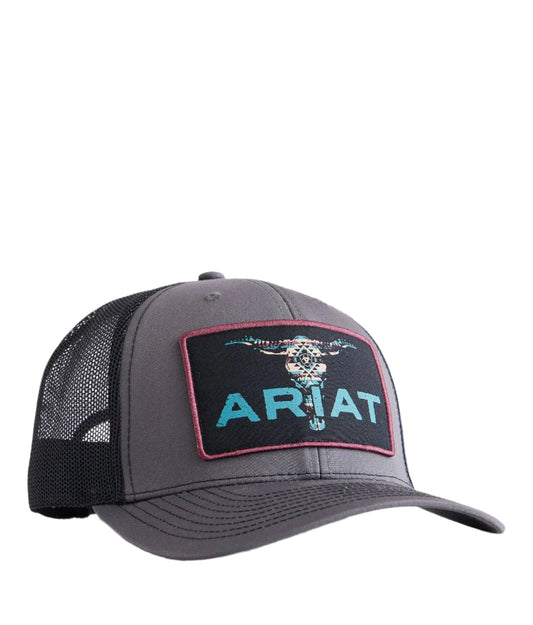Ariat Men’s Bull Skull Patch Cap